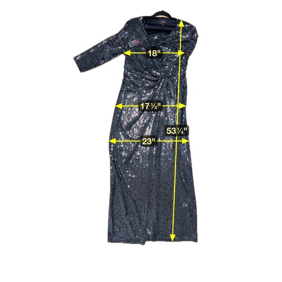 NWT JM Studio By John Meyer Old Hollywood Glam Womens Sz 12 Mob Wife NYW Holiday - Picture 6 of 6